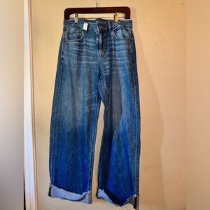 American Eagle Jeans with Cuff Size 8